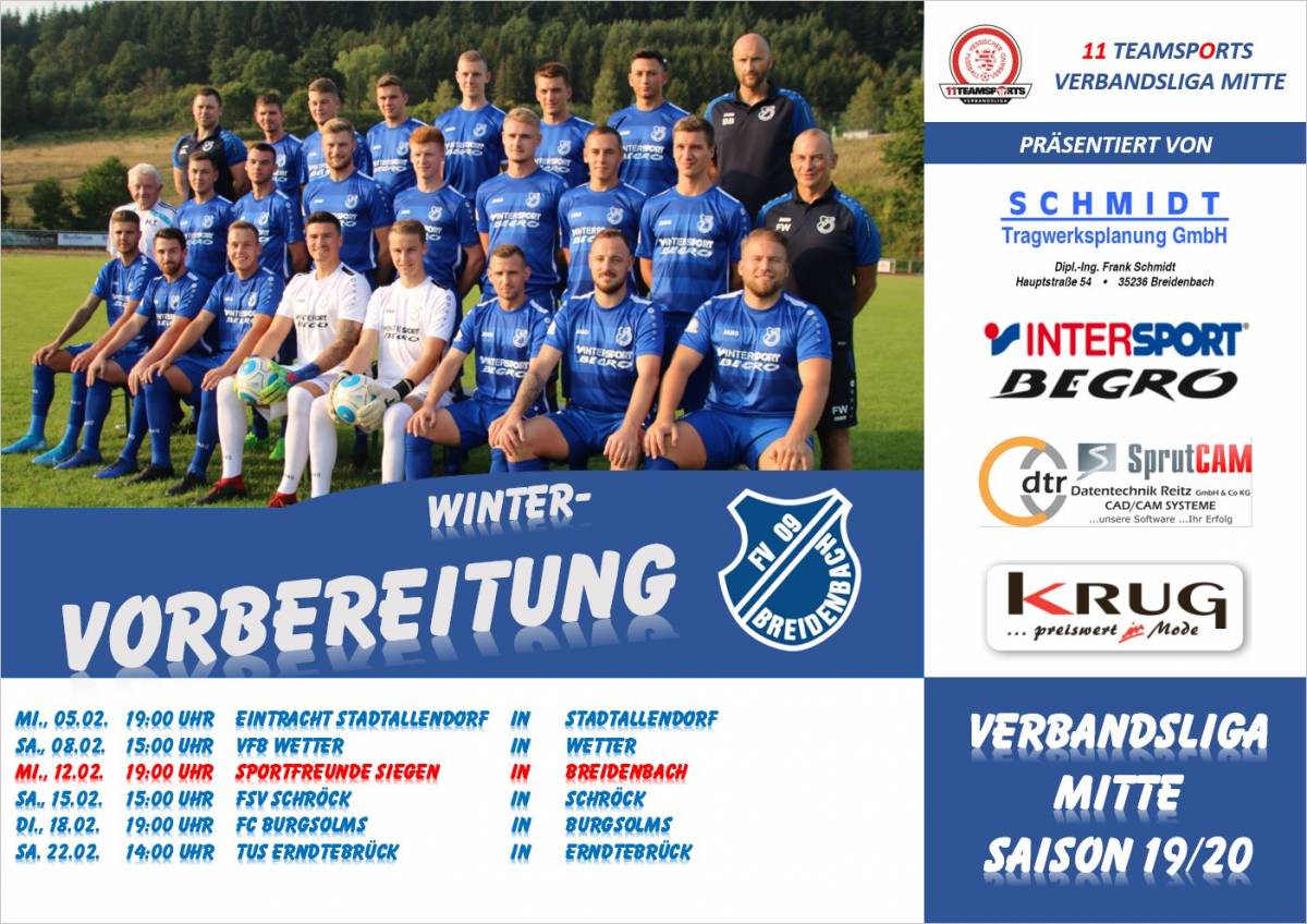 Wintervorbereitung FV 09 Breidenbach Saison 19/20 - FV 09 Breidenbach