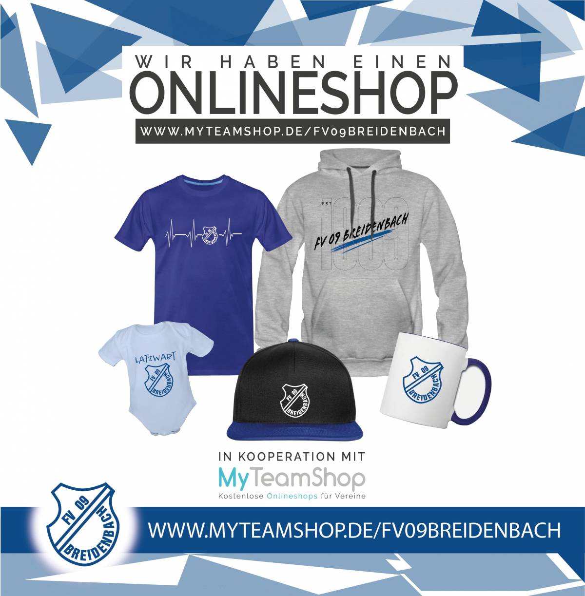 FV 09 Fanshop ist online! - FV 09 Breidenbach