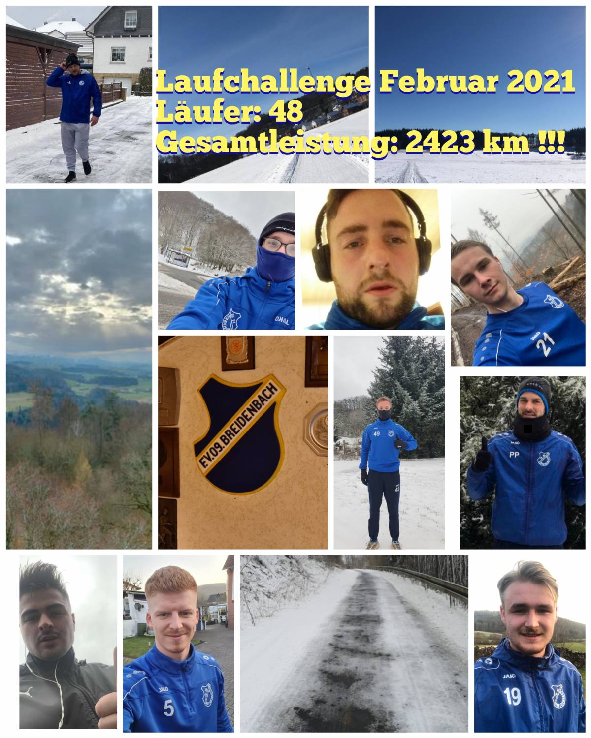 Laufchallange im Februar beendet! Die Ergebnisse - FV 09 Breidenbach