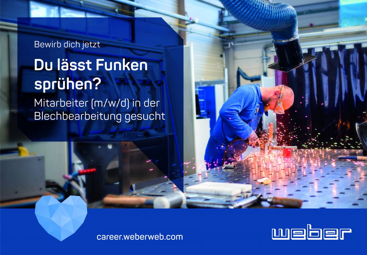 Weber Maschinenbau sucht Mitarbeiter! - FV 09 Breidenbach